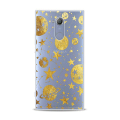 Lex Altern TPU Silicone Sony Xperia Case Golden Space Art