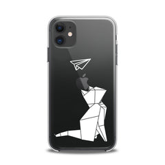 Lex Altern TPU Silicone iPhone Case Origami Cat