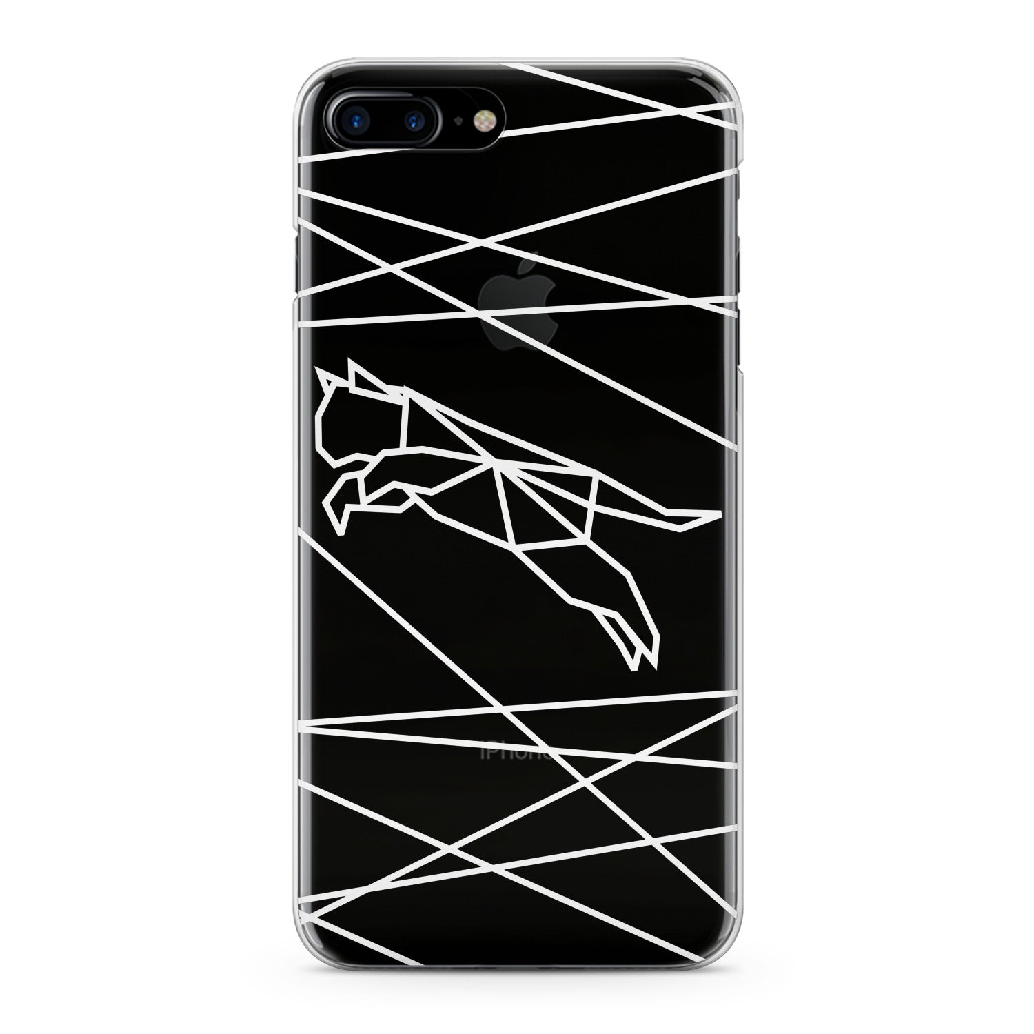 Lex Altern White Geometric Cat Phone Case for your iPhone & Android phone.