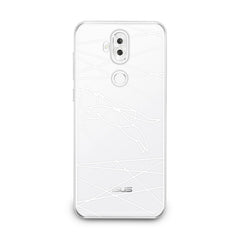 Lex Altern TPU Silicone Asus Zenfone Case White Geometric Cat