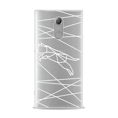 Lex Altern TPU Silicone Sony Xperia Case White Geometric Cat