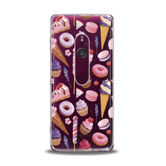 Lex Altern TPU Silicone Sony Xperia Case Lavender Cupcakes