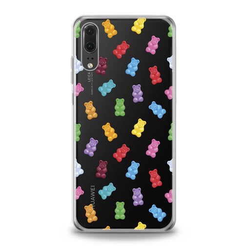 Lex Altern Jelly Colored Bears Huawei Honor Case