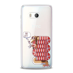 Lex Altern TPU Silicone HTC Case Sleepy Dachshund