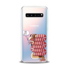 Lex Altern TPU Silicone Samsung Galaxy Case Sleepy Dachshund