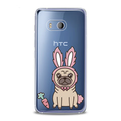 Lex Altern TPU Silicone HTC Case Pug Bunny Ears