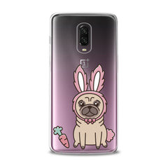 Lex Altern TPU Silicone OnePlus Case Pug Bunny Ears