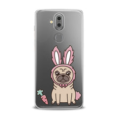 Lex Altern TPU Silicone Phone Case Pug Bunny Ears