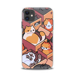 Lex Altern TPU Silicone iPhone Case Cats in Boxes