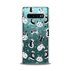 Lex Altern TPU Silicone Samsung Galaxy Case Boho Kitty Skeletons