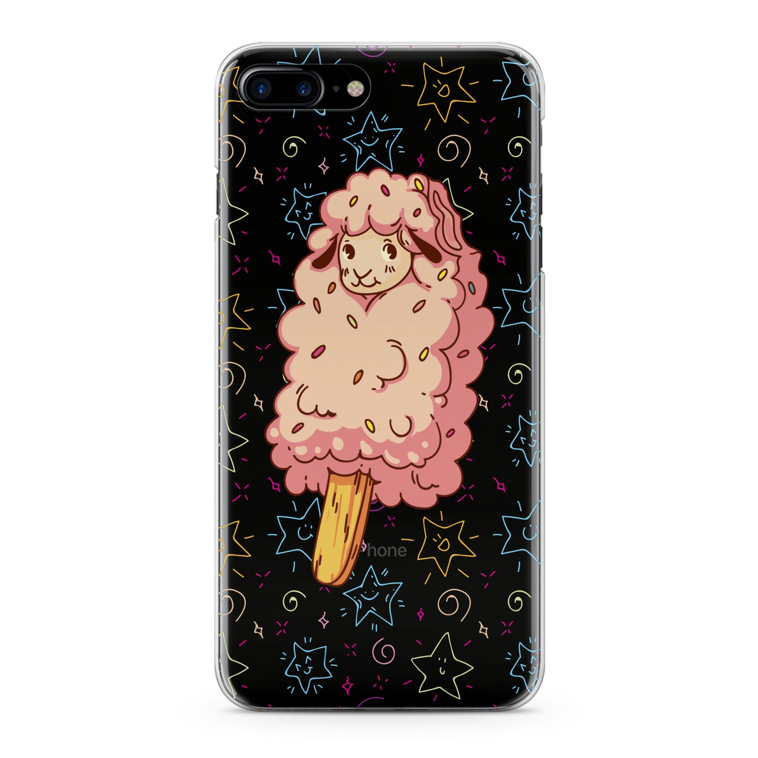 Lex Altern Cute Lamb Ice Cream Phone Case for your iPhone & Android phone.