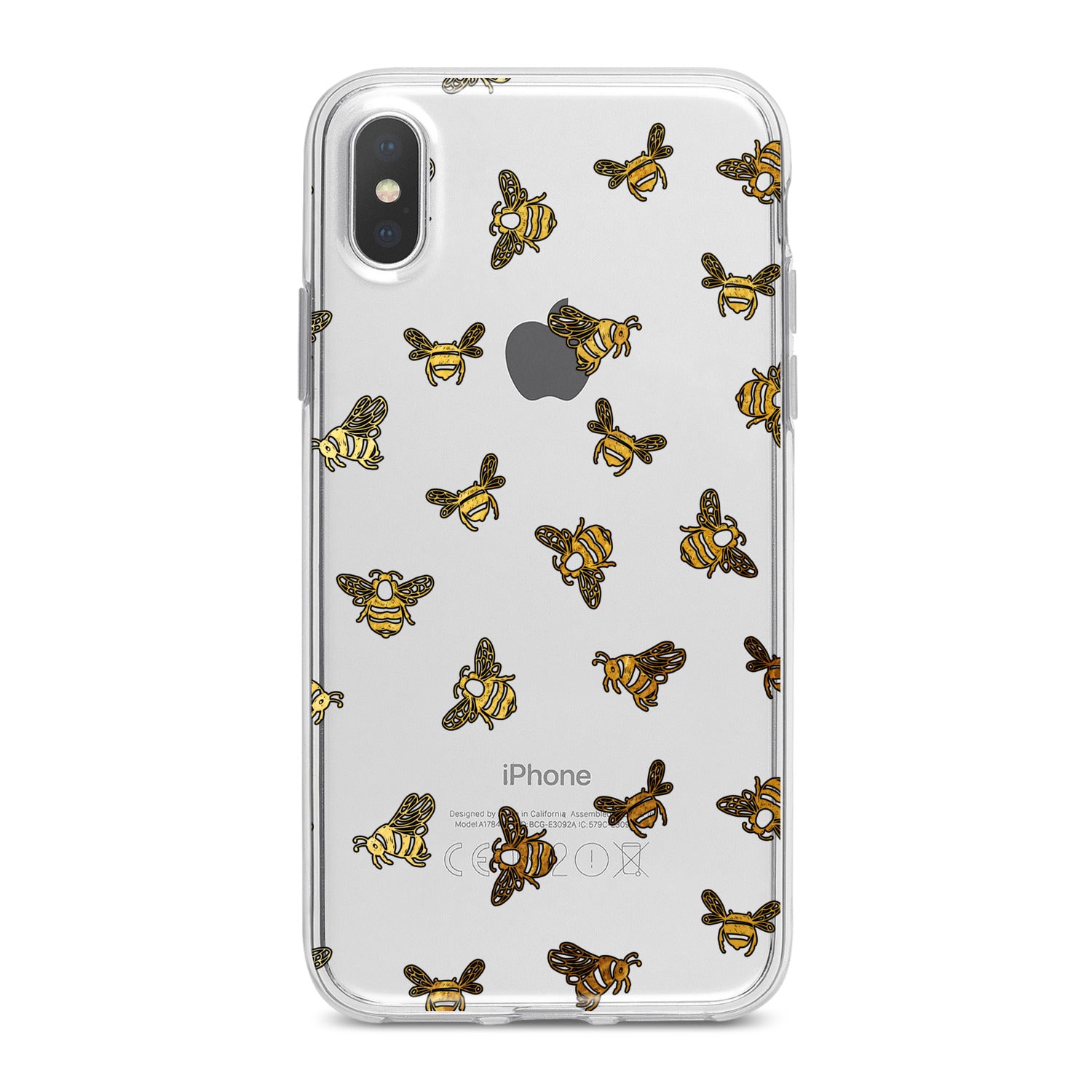 Lex Altern Honeybee Pattern Phone Case for your iPhone & Android phone.