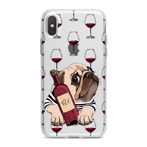 Lex Altern Wine Pug Phone Case for your iPhone & Android phone.