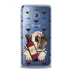 Lex Altern TPU Silicone HTC Case Wine Pug