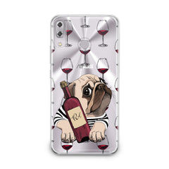 Lex Altern TPU Silicone Asus Zenfone Case Wine Pug
