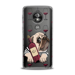 Lex Altern TPU Silicone Motorola Case Wine Pug