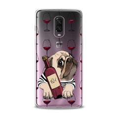 Lex Altern TPU Silicone Phone Case Wine Pug