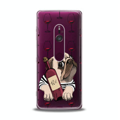 Lex Altern TPU Silicone Sony Xperia Case Wine Pug