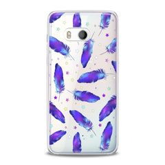 Lex Altern TPU Silicone HTC Case Magic Purple Feathers