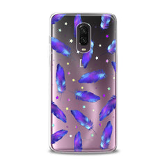 Lex Altern TPU Silicone Phone Case Magic Purple Feathers