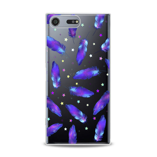 Lex Altern Magic Purple Feathers Sony Xperia Case