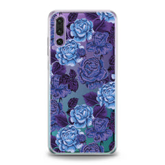 Lex Altern Drawing Blue Roses Huawei Honor Case