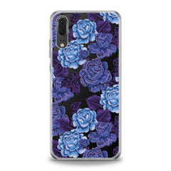Lex Altern TPU Silicone Huawei Honor Case Drawing Blue Roses