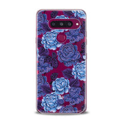 Lex Altern TPU Silicone Phone Case Drawing Blue Roses