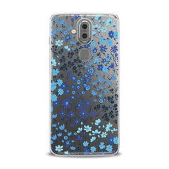 Lex Altern TPU Silicone Phone Case Cute Blue Flowers