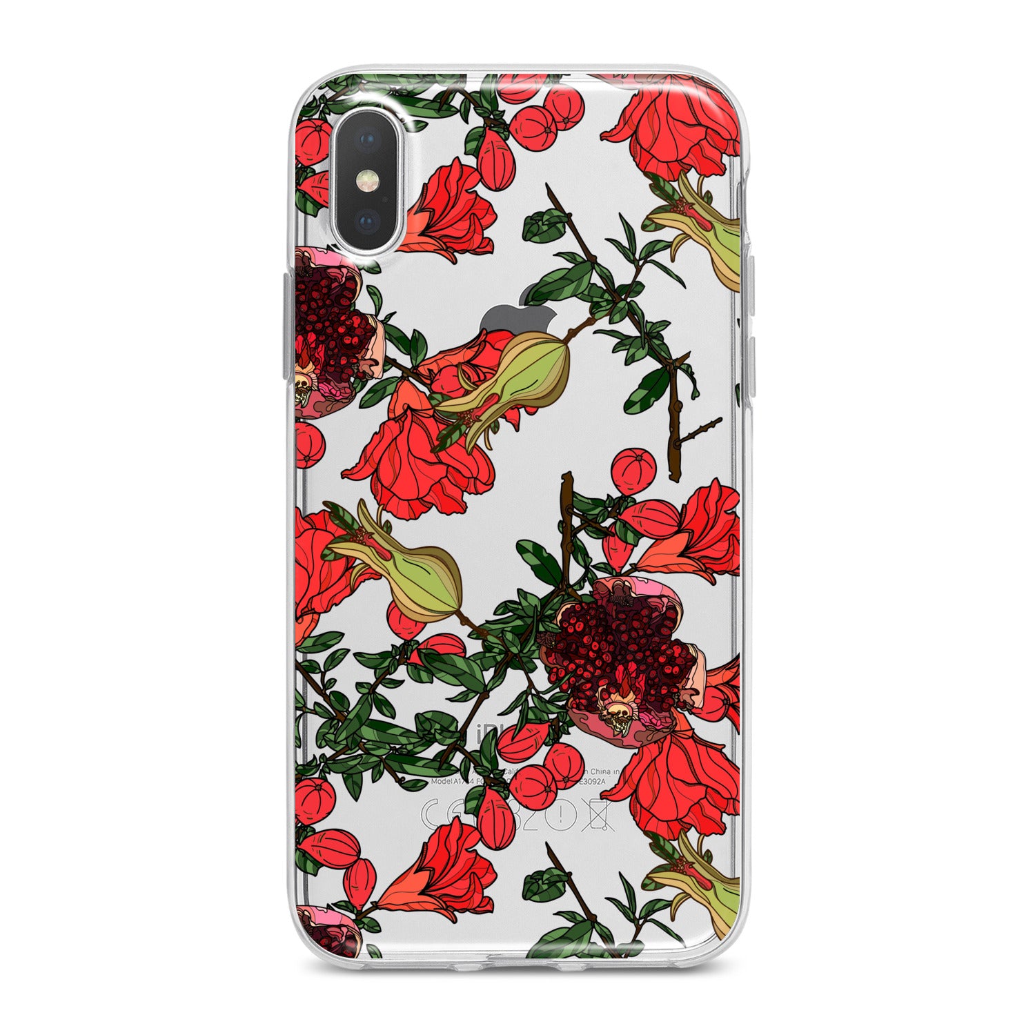 Lex Altern Red Garnet Blossom Phone Case for your iPhone & Android phone.