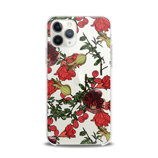 Lex Altern TPU Silicone iPhone Case Red Garnet Blossom