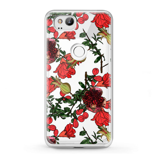 Lex Altern Google Pixel Case Red Garnet Blossom