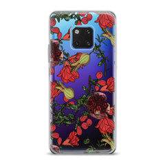 Lex Altern TPU Silicone Huawei Honor Case Red Garnet Blossom