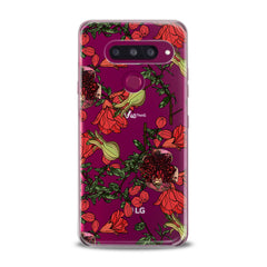 Lex Altern TPU Silicone Phone Case Red Garnet Blossom