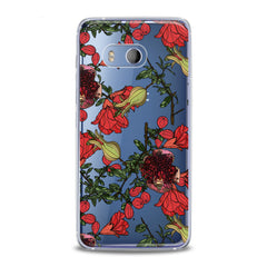 Lex Altern TPU Silicone HTC Case Red Garnet Blossom