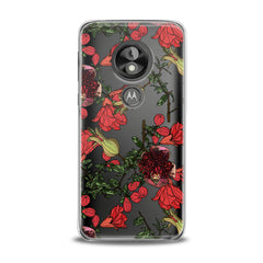 Lex Altern TPU Silicone Phone Case Red Garnet Blossom