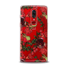 Lex Altern TPU Silicone OnePlus Case Red Garnet Blossom