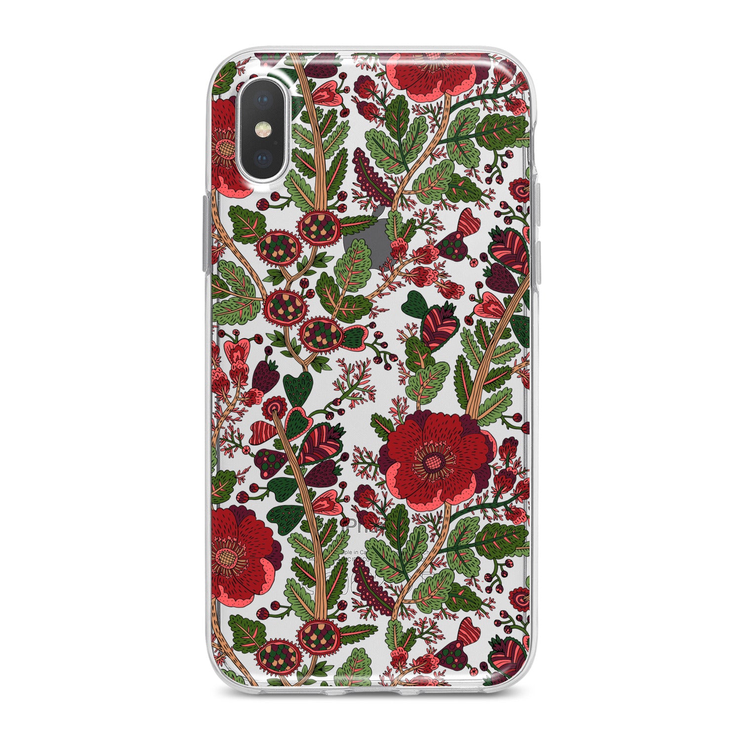 Lex Altern Drawing Red Blooming Phone Case for your iPhone & Android phone.