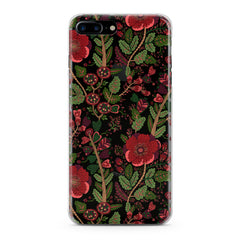 Lex Altern TPU Silicone Phone Case Drawing Red Blooming