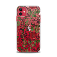 Lex Altern TPU Silicone iPhone Case Drawing Red Blooming