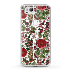 Lex Altern Google Pixel Case Drawing Red Blooming