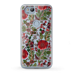 Lex Altern TPU Silicone Google Pixel Case Drawing Red Blooming