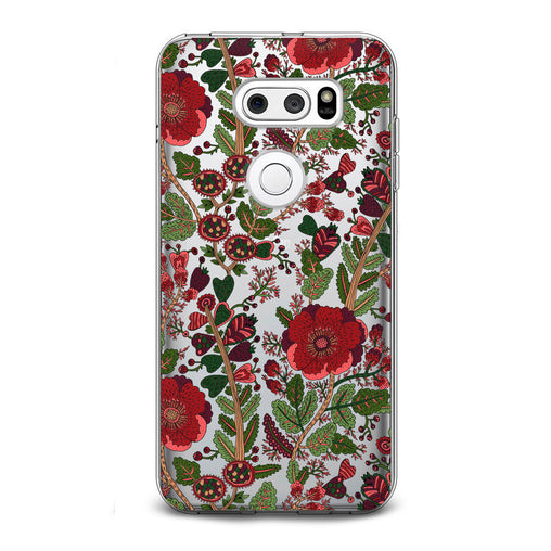Lex Altern Drawing Red Blooming LG Case