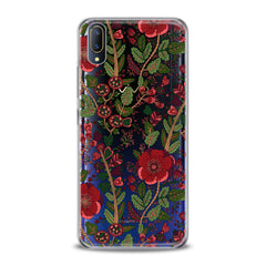 Lex Altern TPU Silicone VIVO Case Drawing Red Blooming