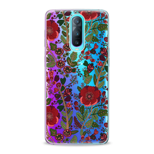 Lex Altern Drawing Red Blooming Oppo Case
