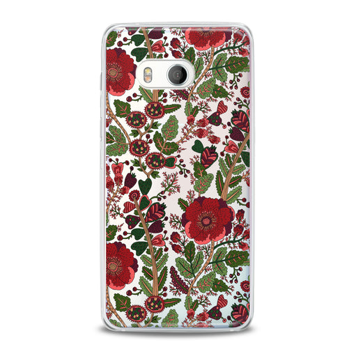 Lex Altern Drawing Red Blooming HTC Case