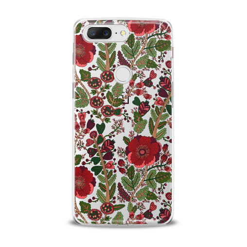Lex Altern Drawing Red Blooming OnePlus Case