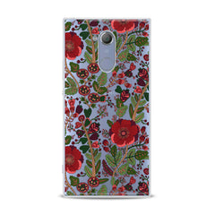 Lex Altern TPU Silicone Sony Xperia Case Drawing Red Blooming