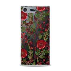 Lex Altern TPU Silicone Sony Xperia Case Drawing Red Blooming