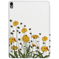 Lex Altern Magnetic iPad Case Yellow Flowers
